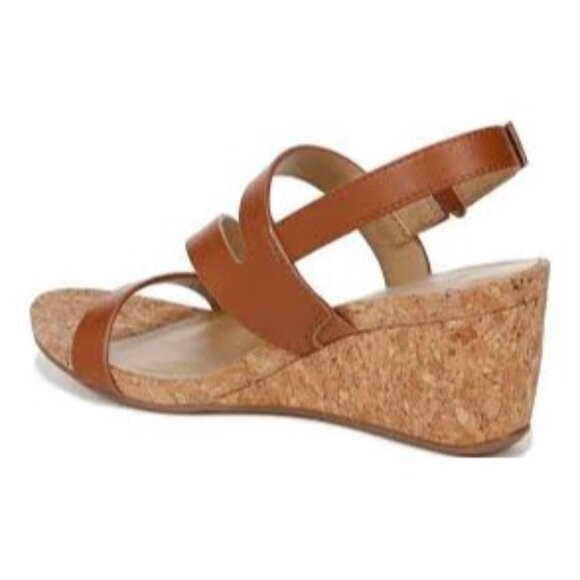 Naturalizer womens Adria Wedge Open Toe Block Heels Sandals Brown Size 11W NIB - Picture 4 of 6